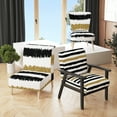 thumbnail image 1 of Designart "Black Striped Pattern" Upholstered Patterned Accent Chair and Arm Chair, 1 of 5
