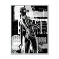 thumbnail image 1 of Designart 'Black and White Cyborg Body I' Modern Framed Canvas Wall Art Print, 1 of 5