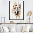 thumbnail image 1 of Designart "Black and White Fashion Runway Model I" Fashion Framed Wall Art - Glam Black Fashion Illustration Entryway Framed Wall Art, 1 of 6