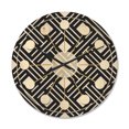 thumbnail image 1 of Designart 'Black and White Geometric Pattern II' Mid-Century Modern Wood Wall Clock, 1 of 5