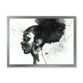 thumbnail image 1 of Designart 'Black and White Portrait of African American Woman I' Modern Framed Art Print, 1 of 4