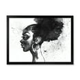 thumbnail image 1 of Designart 'Black and White Portrait of African American Woman I' Modern Framed Art Print, 1 of 4