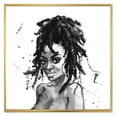 thumbnail image 1 of Designart 'Black and White Portrait of African American Woman II' Modern Framed Canvas Wall Art Print, 1 of 5