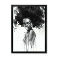 thumbnail image 1 of Designart 'Black and White Portrait of African American Woman III' Modern Framed Art Print, 1 of 4