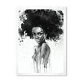 thumbnail image 1 of Designart 'Black and White Portrait of African American Woman III' Modern Framed Art Print, 1 of 4
