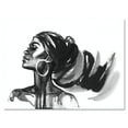 thumbnail image 1 of Designart ' Black and White Portrait of African American Woman IV ' Modern Canvas Wall Art Print, 1 of 4