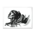 thumbnail image 1 of Designart 'Black and White Portrait of African American Woman IV' Modern Framed Art Print, 1 of 4