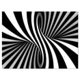 thumbnail image 1 of Designart 'Black and White Spiral ' Abstract Canvas Art Print, 1 of 3