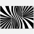 thumbnail image 1 of Designart 'Black and White Spiral ' Abstract Canvas Art Print, 1 of 3