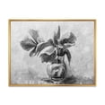 thumbnail image 1 of Designart 'Black and White Still Life Of Flowers In A Vase' Traditional Framed Canvas Wall Art Print, 1 of 5