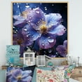 thumbnail image 1 of Designart "Blending Violets In A Mixed Setting" Violets Floater Framed Wall Decor, 1 of 5