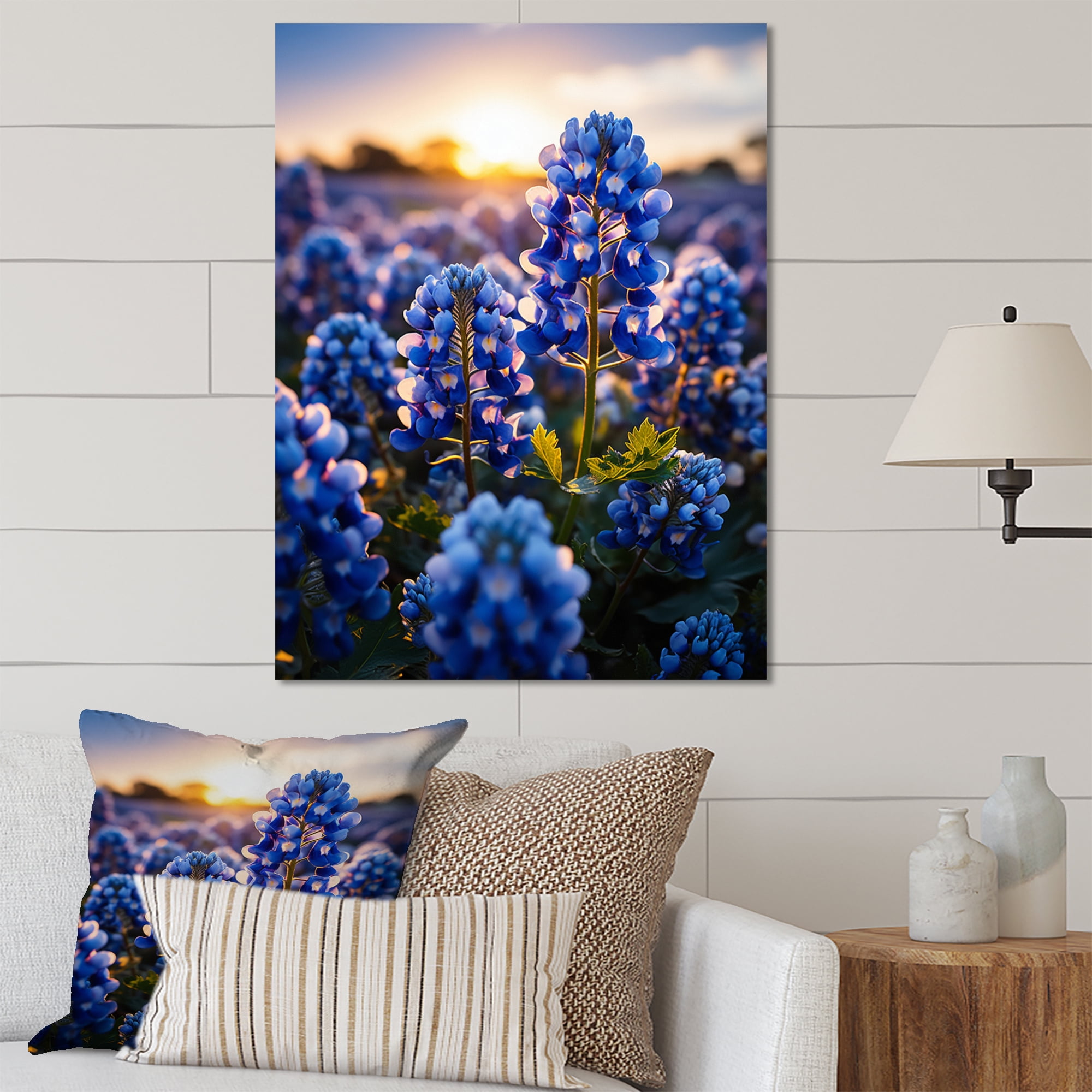 Designart "Blissful Blooms II" Floral & Botanical Metal Wall