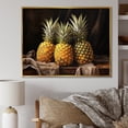 thumbnail image 1 of Designart "Blissful Juicy Pineapple" Pineapples Floater Framed Canvas Art Print, 1 of 5