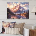 thumbnail image 1 of Designart "Blissful Mountain Views I" Countryside Metal Art Print, 1 of 5