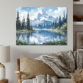 thumbnail image 1 of Designart "Blissful Mountain Views III" Countryside Metal Wall Decor, 1 of 5