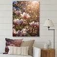 thumbnail image 1 of Designart "Blissful Pink Magnolia Tree Field Photography" Magnolias Wall Decor, 1 of 7