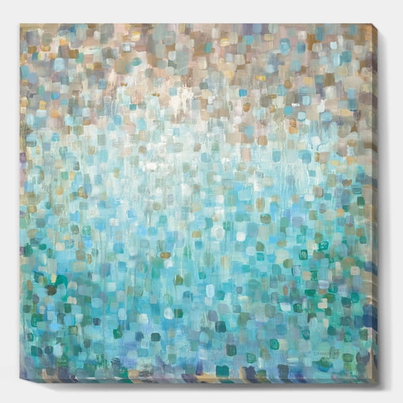 Designart 'Blocked Abstract' Nautical & Coastal gallery-wrapped Canvas