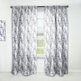 thumbnail image 1 of Designart 'Bloom Purple III' Floral Curtain Panel, 1 of 5