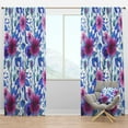 thumbnail image 1 of Designart 'Bloom Purple VI' Floral Blackout Curtain Panel, 1 of 4