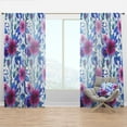 thumbnail image 1 of Designart 'Bloom Purple VI' Floral Curtain Panel, 1 of 4