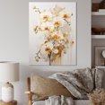 thumbnail image 1 of Designart "Blooming Beige And Gold Orchid II" Orchids Wall Decor, 1 of 7