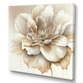 thumbnail image 1 of Designart Blooming Beige Floral Design II Canvas Wall Art, 1 of 5