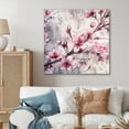 thumbnail image 1 of Designart "Blooming Cherry Blossom Pink I" Tree Cherry Blossom Metal Wall Art Prints, 1 of 5