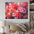 thumbnail image 1 of Designart "Blooming Geraniums At Sunset" Geraniums Canvas Prints, 1 of 7