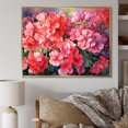 thumbnail image 1 of Designart "Blooming Geraniums At Sunset" Geraniums Floater Framed Canvas Prints, 1 of 5