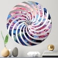 thumbnail image 1 of Designart "Blooming Hydrangea in Blue and Purple I" Hydrangea Vortex Round Wall Mirror - Floral Oval Printed Decorative Mirror - Multiple Color Options, 1 of 5