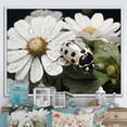thumbnail image 1 of Designart "Blooming Ladybug: Nature'S Enigma I" Ladybug Floater Framed Wall Art Living Room, 1 of 5