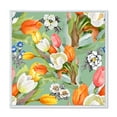 thumbnail image 1 of Designart 'Blooming Orange and White Tulips II' Traditional Framed Canvas Wall Art Print, 1 of 5