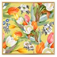 thumbnail image 1 of Designart 'Blooming Orange and White Tulips IV' Traditional Framed Canvas Wall Art Print, 1 of 5