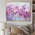 thumbnail image 1 of Designart "Blooming Purple Pansies" Flower Field Floater Framed Wall Art Prints, 1 of 5