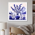 thumbnail image 1 of Designart "Blooms of Boho Pottery in Purple IV" Geometric Framed Wall Art - Bohemian Purple Boho Pottery Hallway Framed Wall Art Decor, 1 of 6