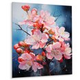 thumbnail image 1 of Designart "Blossom Cubist Apple Fusion II" Floral Metal Art Living Room, 1 of 1