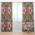 thumbnail image 1 of Designart 'Blossom Pink L' Floral Blackout Curtain Panel, 1 of 4