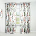 thumbnail image 1 of Designart 'Blossom Pink LVI' Floral Curtain Panel, 1 of 5