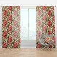 thumbnail image 1 of Designart 'Blossom Pink LVIII' Floral Curtain Panel, 1 of 4