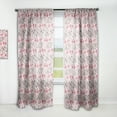 thumbnail image 1 of Designart 'Blossom Pink V' Floral Curtain Panel, 1 of 5