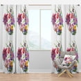 thumbnail image 1 of Designart 'Blossom Pink VII' Floral Blackout Curtain Panel, 1 of 4