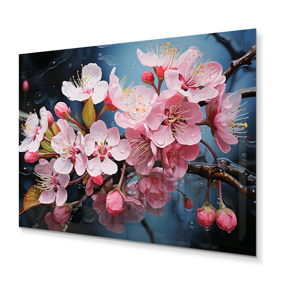 Designart "Blossom Symbolic Apple Renewal" Apple Blossom Metal Art Print