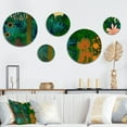 thumbnail image 1 of Designart "Blossoming And Vibrant Jungle Flora VII" Coastal Metal Wall Art Set of 5 Piece, 1 of 5