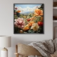 thumbnail image 1 of Designart "Blossoming Garden Daydream I" Vegetables Floater Framed Canvas Art Print, 1 of 5