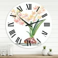thumbnail image 1 of Designart 'Blossoming Hyacinth In Spring' Traditional Wall Clock, 1 of 5
