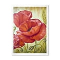 thumbnail image 1 of Designart 'Blossoming Red Poppies In Wheat Fields I' Traditional Framed Art Print, 1 of 4