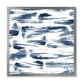 thumbnail image 1 of Designart 'Blue Abstract Aquatic Texture' Modern Framed Art Print, 1 of 4