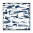 thumbnail image 1 of Designart 'Blue Abstract Aquatic Texture' Modern Framed Canvas Wall Art Print, 1 of 1