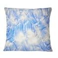 thumbnail image 1 of Designart Blue Abstract Pattern Oil Painting - Abstract Throw Pillow - 16x16, 1 of 1