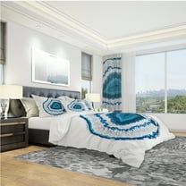 Designart 'Blue Agate Crystal' Modern & Contemporary Duvet Cover Set